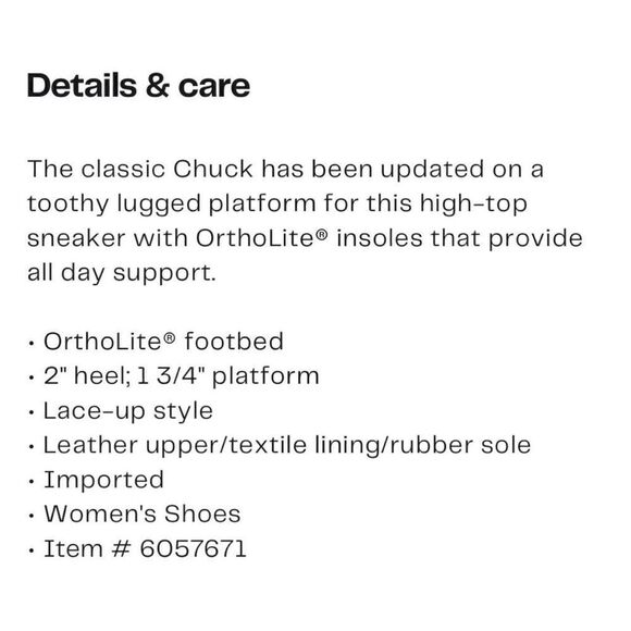 Converse | Chuck Taylor Lugged Platform Sneakers - Picture 7 of 9